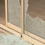 Porta de vidro quebrada