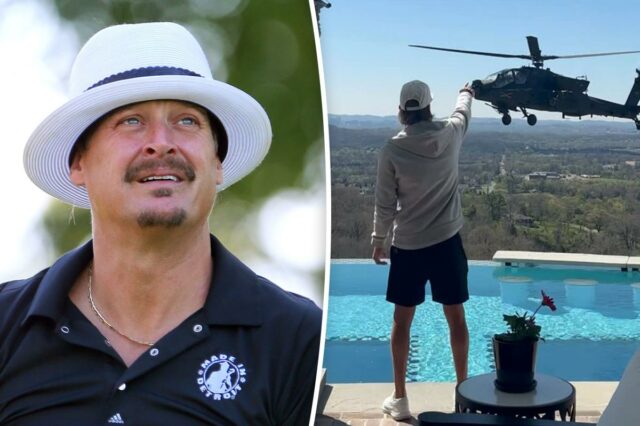 Exército suspende tripulação após manobra de helicóptero do lado de fora da casa de Kid Rock

