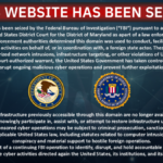Um aviso de remoção e apreensão de sites pelo FBI e pelo Departamento de Justiça dos EUA, que substituiu o conteúdo de dois sites vinculados ao grupo hacktivista pró-iraniano Handala.