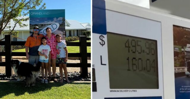 Família que viajava foi surpreendida por tanque de combustível de Família Walsh viajando pela Austrália