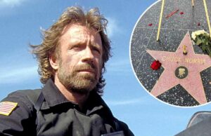 Fãs de Chuck Norris deixam flores em sua estrela na Calçada da Fama de Hollywood Fãs de Chuck Norris prestam homenagem à estrela da Calçada da Fama de Hollywood após sua morte