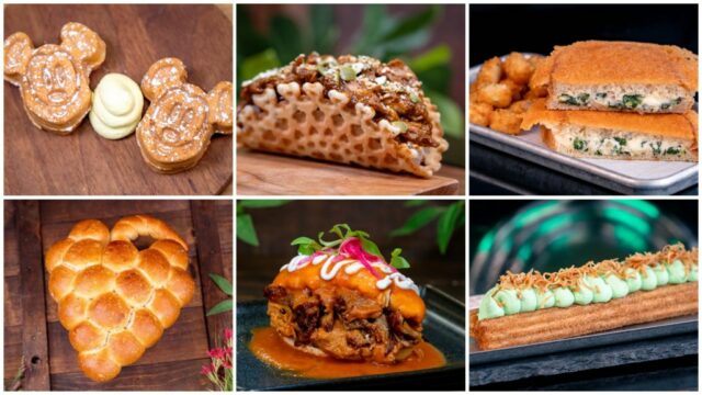 Pão desmontável com cacho de uvas disponível no Disney California...