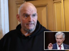 Fetterman elogia o ex-oponente do Senado, Dr. Oz, por se livrar da fraude do Medicaid O senador John Fetterman falando aos repórteres no Capitólio dos EUA.
