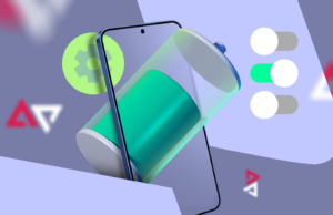 Finalmente encontrei 6 alternadores de configurações do Android que realmente economizam minha bateria mão segurando o telefone Android mostrando o menu de configurações rápidas