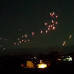 Fogo antiaéreo visto no leste do Líbano em meio à incursão israelense