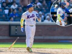 Francisco Alvarez aparece em ambos os lados da bola na vitória do Mets no dia de abertura O apanhador do New York Mets, Francisco Alvarez (4), acerta um home run solo durante a sexta entrada no dia de abertura no Citi Field, quinta-feira, 26 de março de 2026, em Queens, NY.