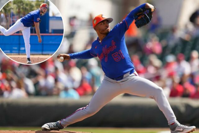 Freddy Peralta 'não tem problemas' em lançar com descanso adicional Freddy Peralta, do New York Mets, jogando contra o St.