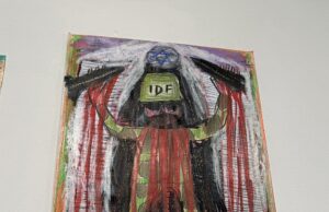 Fúria enquanto exposição de arte britânica ‘mostra judeus comendo bebês’ A exposição, intitulada Desenhos Contra o Genocídio, foi denunciada à polícia após denúncias de que retrata judeus usando estereótipos ofensivos.