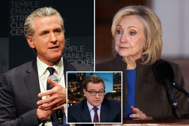 Gavin Newsom enfrenta o ‘problema de Hillary Clinton’, diz apresentador de TV sobre as ambições do governo para 2028
