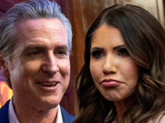 Gavin Newsom trolls Kristi Noem sobre a demissão de Trump gavin newsom kristi noem principal getty