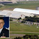 Retrato do major-general aposentado da Força Aérea dos EUA, William Neil McCasland, de uniforme.