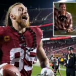 George Kittle persegue impiedosamente o companheiro de equipe dos Niners por causa da virada do March Madness