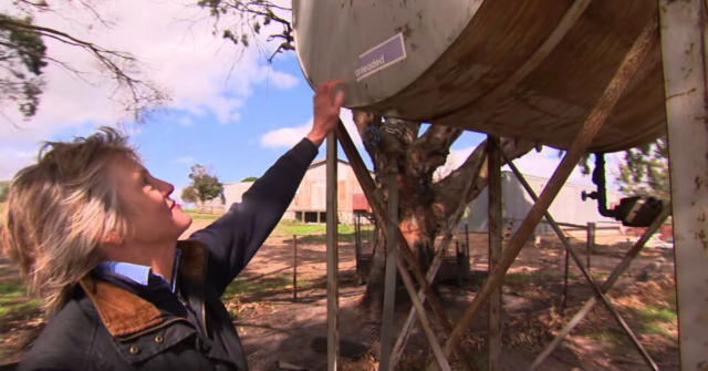 Dois tanques de combustível na propriedade Ruffy de Sarah Thomson foram desviados.