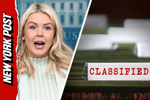 'Golpe político barato': Karoline Leavitt incendeia carta de documentos confidenciais 'Golpe político barato': Karoline Leavitt incendeia carta de documentos confidenciais de Dem com 'credibilidade zero'