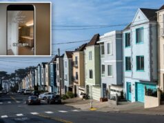 Golpistas de mídia social estão copiando vídeos de casas de corretores imobiliários e ganhando dinheiro Uma colagem de postagens nas redes sociais, uma do Instagram mostrando uma sala com vista para o mar e outra do TikTok mostrando uma varanda com vista para a cidade.