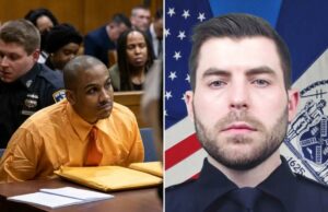 Goon é visto sorrindo maliciosamente na câmera corporal após atirar no herói da polícia de Nova York, Jonathan Diller – enquanto seu colega policial desmorona no banco das testemunhas Goon é visto sorrindo maliciosamente na câmera corporal após atirar no herói da polícia de Nova York, Jonathan Diller - enquanto seu colega policial desmorona no banco das testemunhas