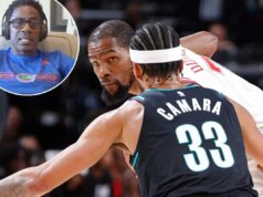 Grande Vernon Maxwell dos Rockets: a ‘página secreta’ de Kevin Durant destruindo a equipe Kevin Durant, do Houston Rockets, segura a bola contra um jogador do Portland Trail Blazers.