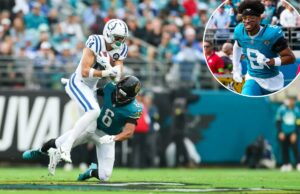 Greg Newsome II emocionado por ‘começar do zero’ com os Giants – e já tem esperanças de um lar de longo prazo Greg Newsome II enfrenta Alec Pierce durante o jogo dos Jaguars em dezembro de 2025 contra os Colts.