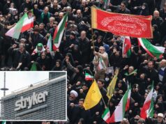 Grupo de hackers ligado ao Irã lança ataque cibernético debilitante contra empresa médica dos EUA O logotipo da Stryker Corporation é visto em um prédio em Varsóvia, na Polônia.