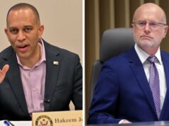 Hakeem Jeffries promete investigação de ‘hack político corrupto’ Brendan Carr sobre ameaças de licença de rede Megyn Kelly, Jimmy Kimmel (Crédito: