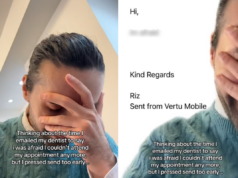 Homem acessa o e-mail enviado muito cedo para o dentista – o arrependimento instantâneo se segue Homem acessa o e-mail enviado muito cedo para o dentista - o arrependimento instantâneo se segue