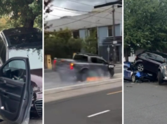 Homem acusado após ute ser filmado gritando na rua de Melbourne Homem acusado após ute ser filmado gritando na rua de Melbourne