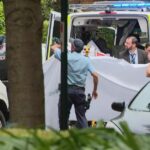 Polícia e ambulâncias no local em Potts Point.