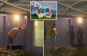 Hóspede bêbado da Disney é preso após bater na porta errada do hotel em um colapso viral: vídeo Hóspede bêbado da Disney é preso após bater na porta errada do hotel em um colapso viral: vídeo