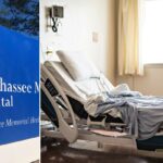 Uma placa do Tallahassee Memorial Hospital.