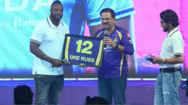 IPL 2026: KKR aposenta a camisa 12 em homenagem a Andre Russell
