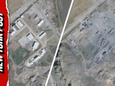 Imagens chocantes de antes e depois de satélite mostram danos de ataque aéreo no Irã Imagens chocantes de antes e depois de satélite mostram danos de ataque aéreo no Irã