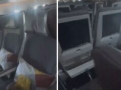 Imagens ‘decepcionantes’ mostram voos fantasmas chegando do Oriente Médio Voos vazios de Dubai