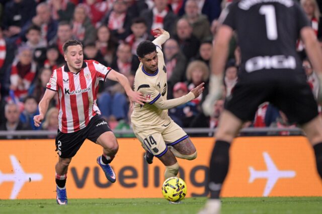 Imprensa espanhola reage ao 'estagnado' Marcus Rashford, apesar de ter sido titular na vitória do Barcelona por 1-0
