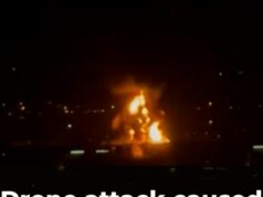 Incêndio irrompe no aeroporto de Dubai após ataque de drone Incêndio irrompe no aeroporto de Dubai após ataque de drone