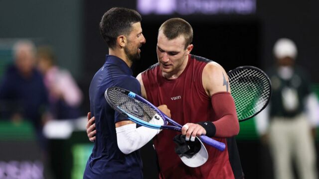 Indian Wells 2026: O atual campeão Draper vence Djokovic e chega às oitavas de final
