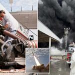 O motorista do caminhão de transporte de combustível Chad Middleton reabastece um posto de gasolina em Kingston Springs, Tenn.