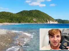 Influenciador de viagens faz viagem extrema de 8 horas para outro país e volta para casa no mesmo dia Doniak comeu frango condimentado antes de passar o resto da tarde na praia de Bob Marley. (