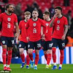 Os suplentes da Inglaterra fizeram uma performance fúnebre em seu penúltimo amistoso antes de voar para os Estados Unidos