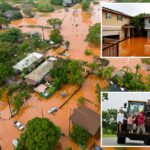 Inundações repentinas no Havaí causam estragos enquanto barragem de 120 anos ameaça romper, 230 pessoas são resgatadas