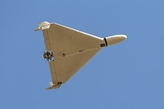 Um Shahed-136 de fabricação iraniana 