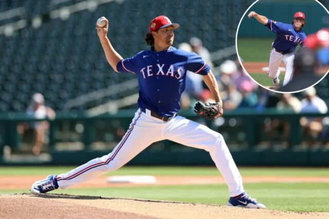 Jacob deGrom arranhou desde a primeira partida do Rangers no O arremessador Jacob deGrom nº 48 do Texas Rangers lança contra o Time Brasil durante o primeiro turno de um jogo de exibição do World Baseball Classic no Surprise Stadium em 04 de março de 2026 em Surprise, Arizona.