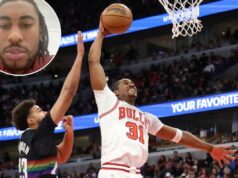 Jaden Ivey faz discurso selvagem no Instagram após o lançamento dos Bulls: ‘Eu era um fornicador’ Jaden Ivey #31 do Chicago Bulls tenta enterrar contra Cameron Johnson #23 do Denver Nuggets durante o segundo quarto no United Center em 7 de fevereiro de 2026 em Chicago, Illinois.