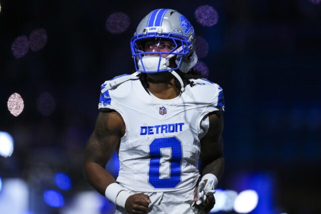 Detroit Lions running back Jahmyr Gibbs against Dallas Cowboys