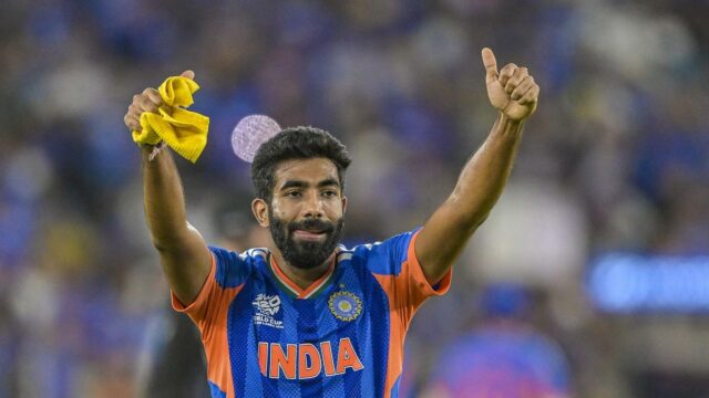 Jasprit Bumrah vence o melhor jogador em campo na final Jasprit Bumrah vence o melhor jogador em campo na final da Copa do Mundo T20 de 2026