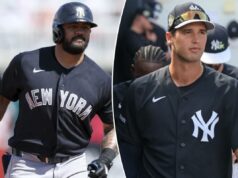 Jasson Dominguez e Spencer Jones têm mais a provar antes de serem titulares do Yankees O defensor externo dos Yankees, Jasson Dominguez, contorna as bases depois de fazer um home run no início do treinamento de primavera.