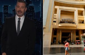 Jimmy Kimmel sobre como o Oscar é realizado em um shopping: ‘Na noite passada, Barbra Streisand estava tão perto de uma loja de temas populares’ Jimmy Kimmel sobre como o Oscar é realizado em um shopping: 'Na noite passada, Barbra Streisand estava tão perto de uma loja de temas populares'