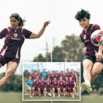 Jogadoras de futebol iranianas que receberam asilo na Austrália foram flagradas treinando em Brisbane