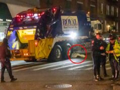 Jovem de 19 anos é morto por caminhão de lixo enquanto atravessava rua em Nova York cena do acidente Queens