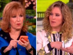Joy Behar diz a Sara Haines para “calar a boca” em ‘The View’ por apontar que ela está “muito” no telefone Joy Behar diz a Sara Haines para “calar a boca” em ‘The View’ por apontar que ela está “muito” no telefone