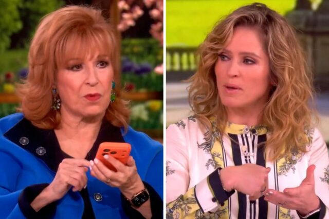 Joy Behar diz a Sara Haines para “calar a boca” Joy Behar diz a Sara Haines para “calar a boca” em ‘The View’ por apontar que ela está “muito” no telefone